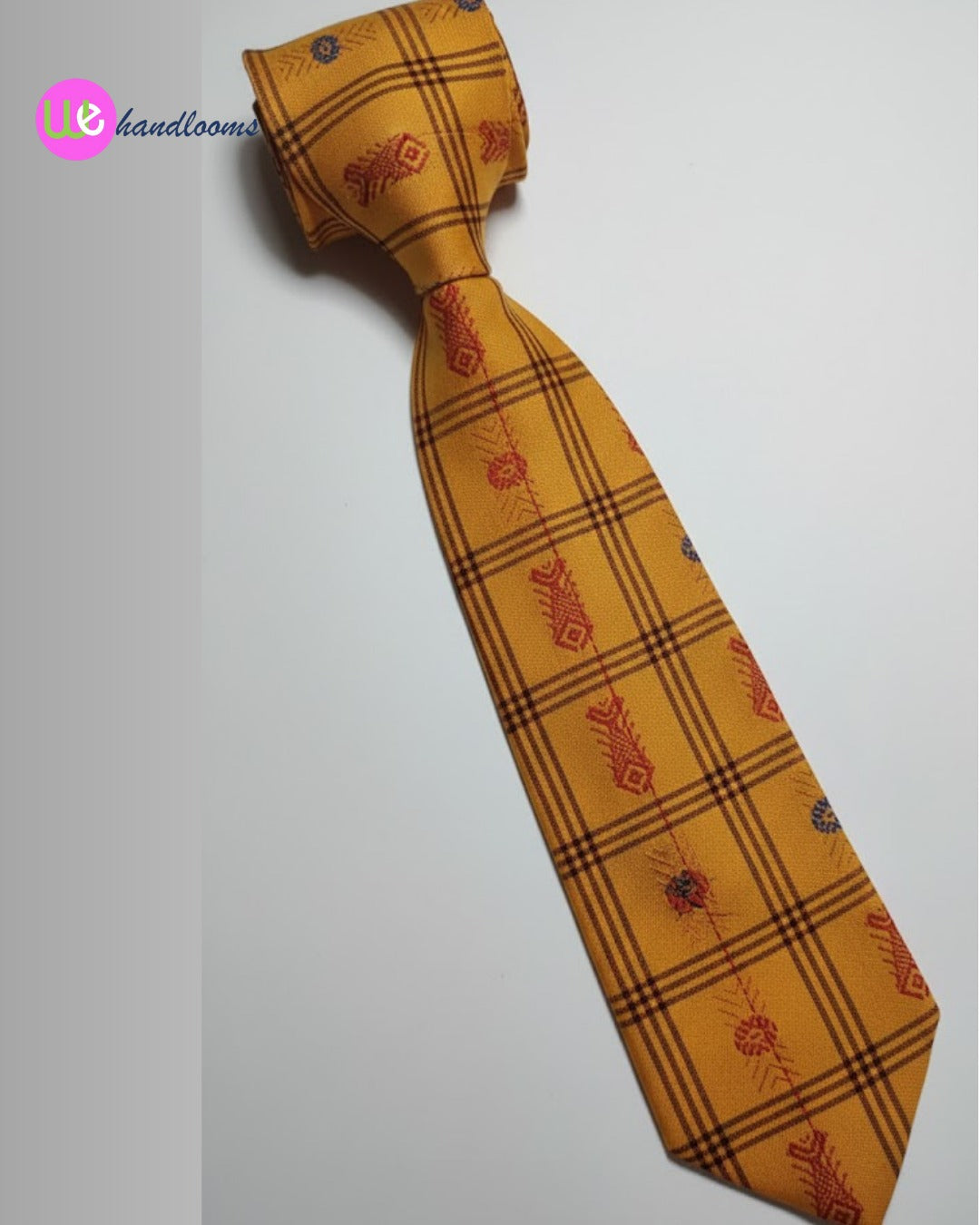 Handloom Men's Yellow Tie