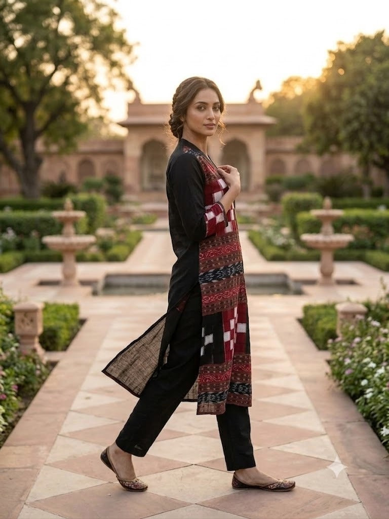 Handloom Passapali Kurta Set