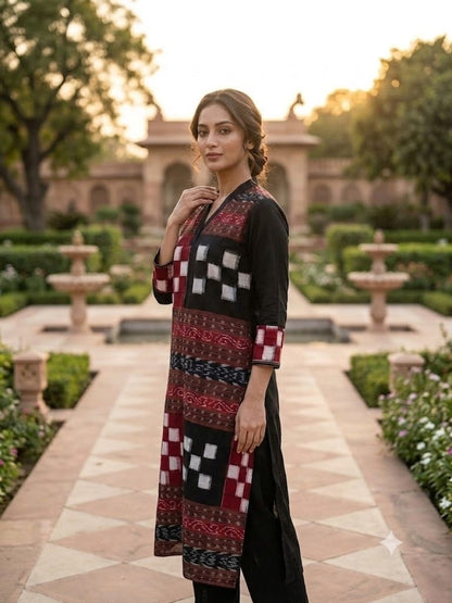 Handloom Passapali Kurta Set