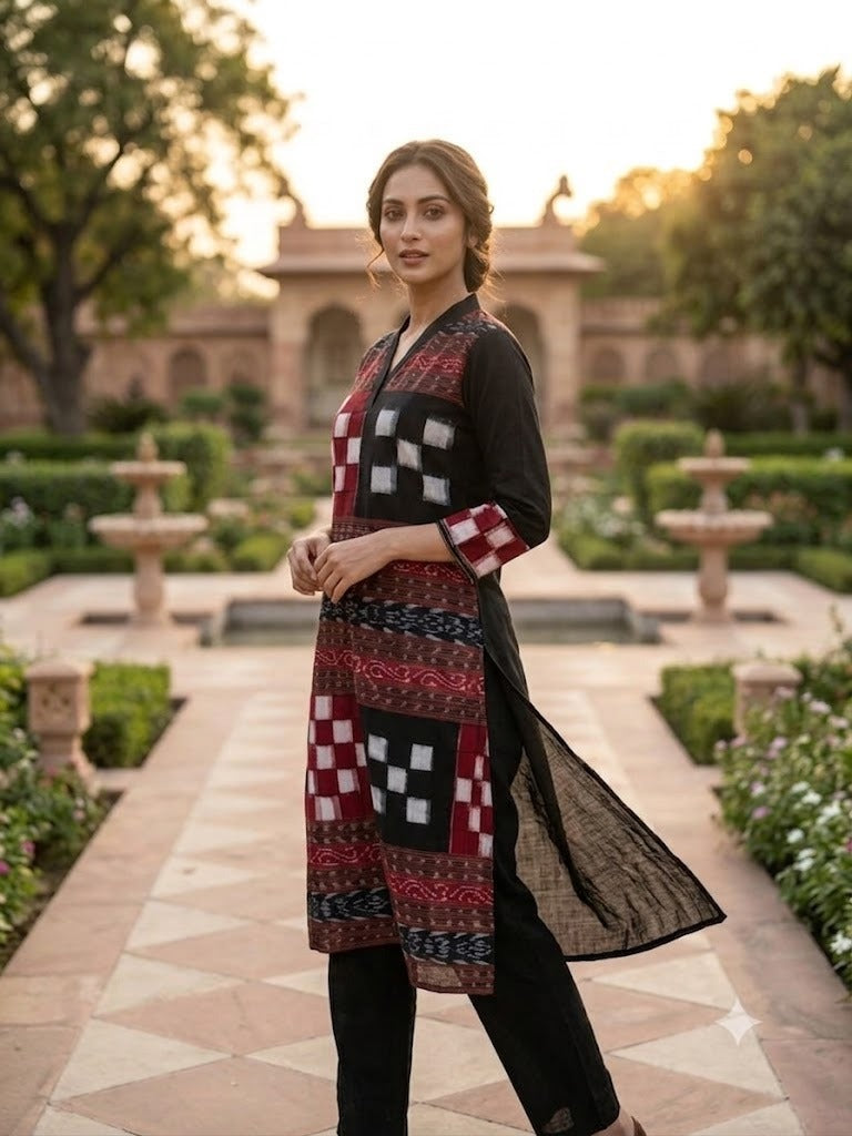 Handloom Passapali Kurta Set