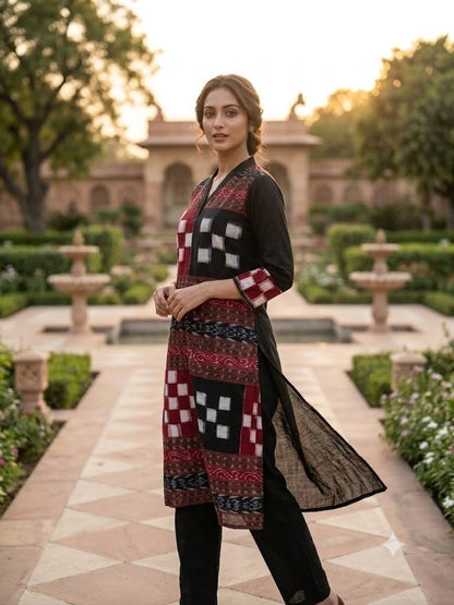 Handloom Passapali Kurta Set