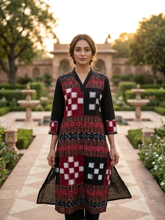 Handloom Passapali Kurta Set