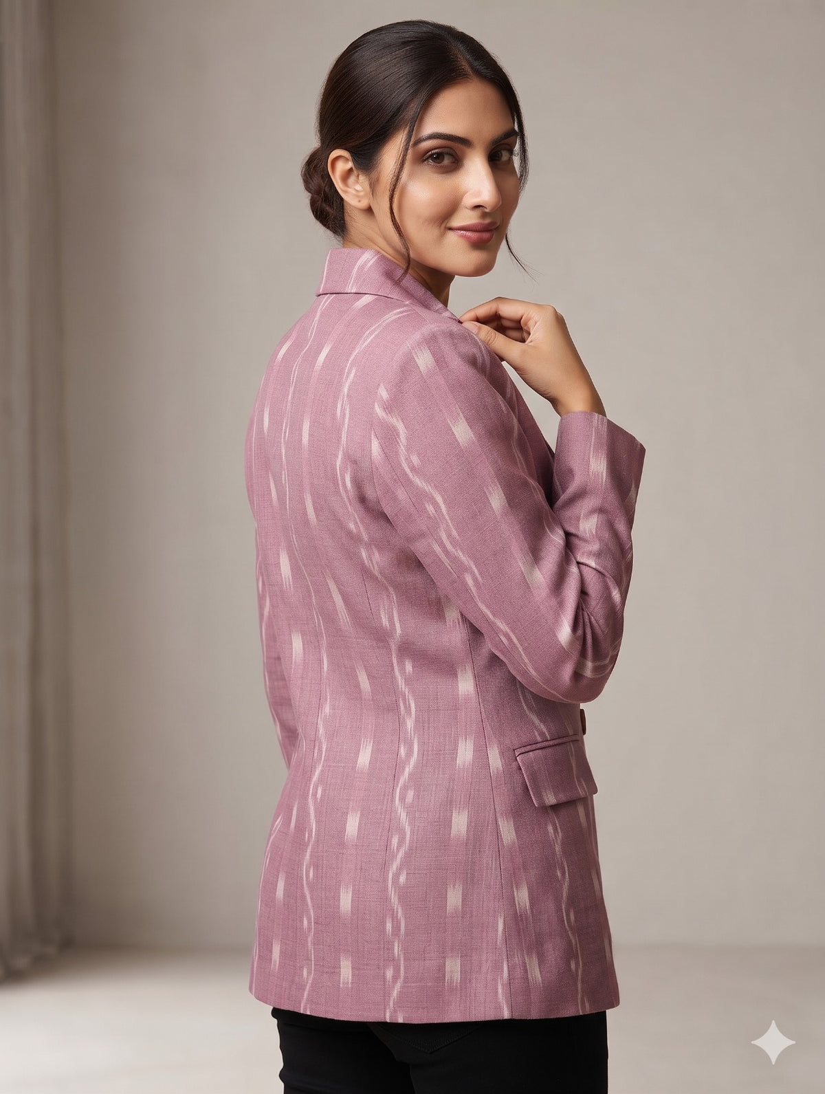 Handloom Womens Pink Blazer