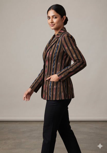 Handloom Womens Black Blazer