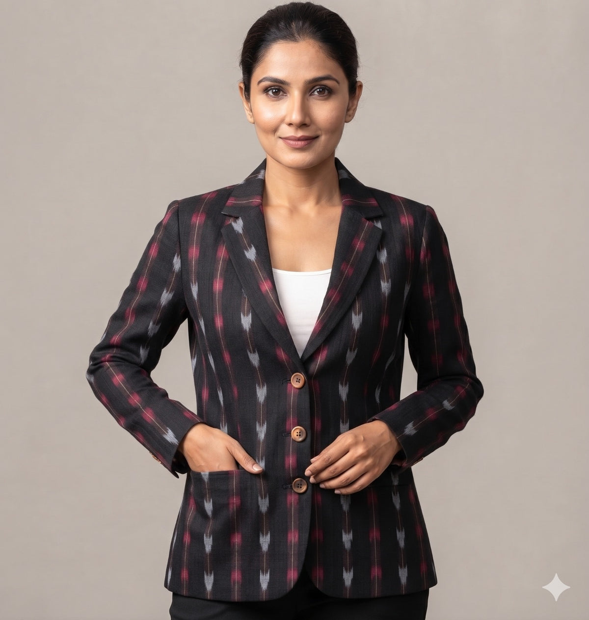 Handloom Black Arrow Womens Blazer