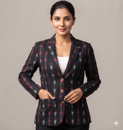 Handloom Black Arrow Womens Blazer