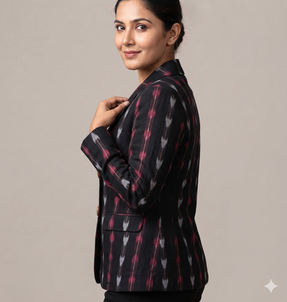 Handloom Black Arrow Womens Blazer