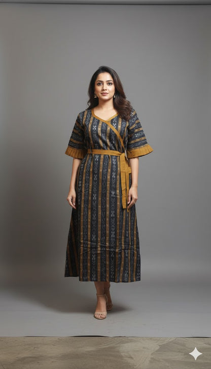 Handloom Stylish Maroon Single Dress