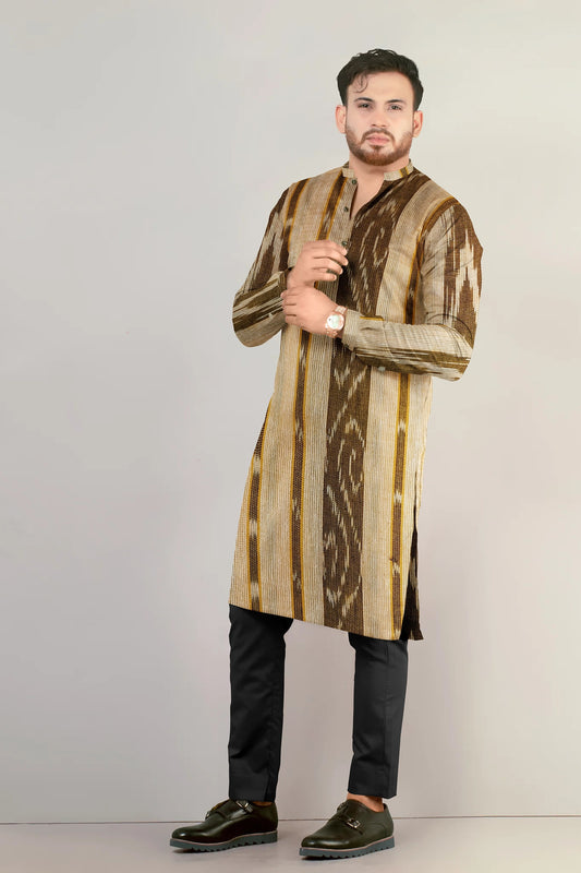 Handloom Ikkat Mens Kurta - WeHandloom # Kurta