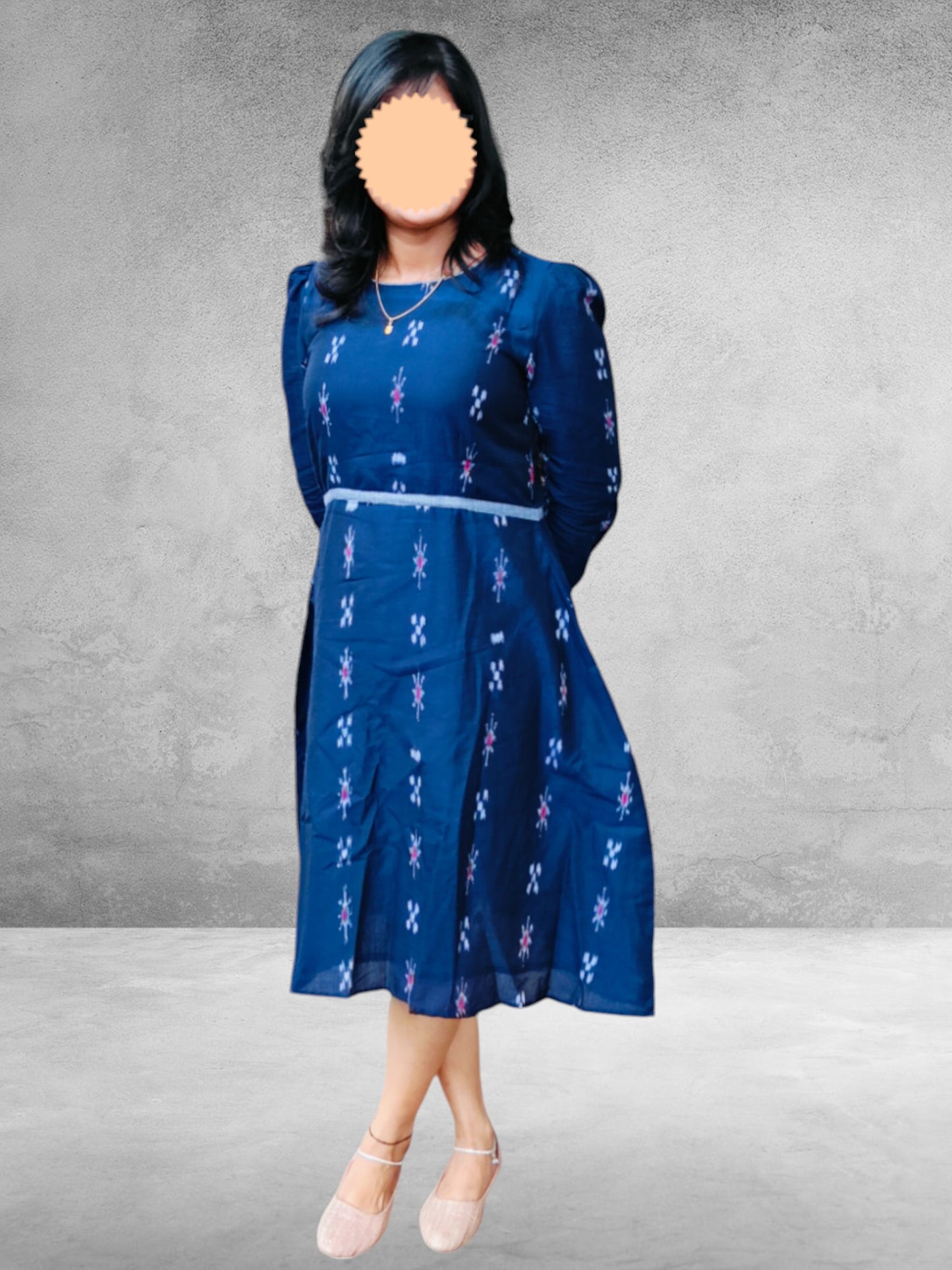 Cotton Blue Single Dress