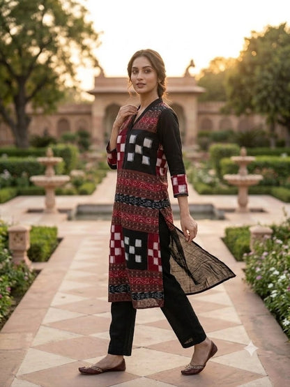 Handloom Passapali Kurta Set