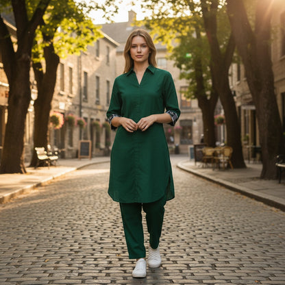 Cotton Green Coord Set