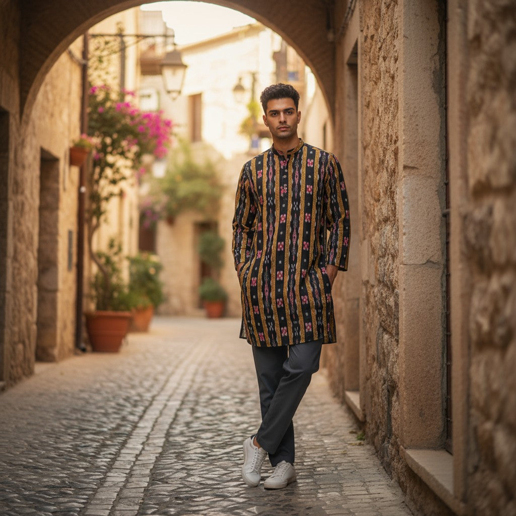 Handloom Mens Pasaapali Kurta