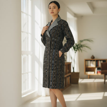 Handloom Stylish Coat Dress