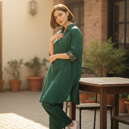 Cotton Green Coord Set