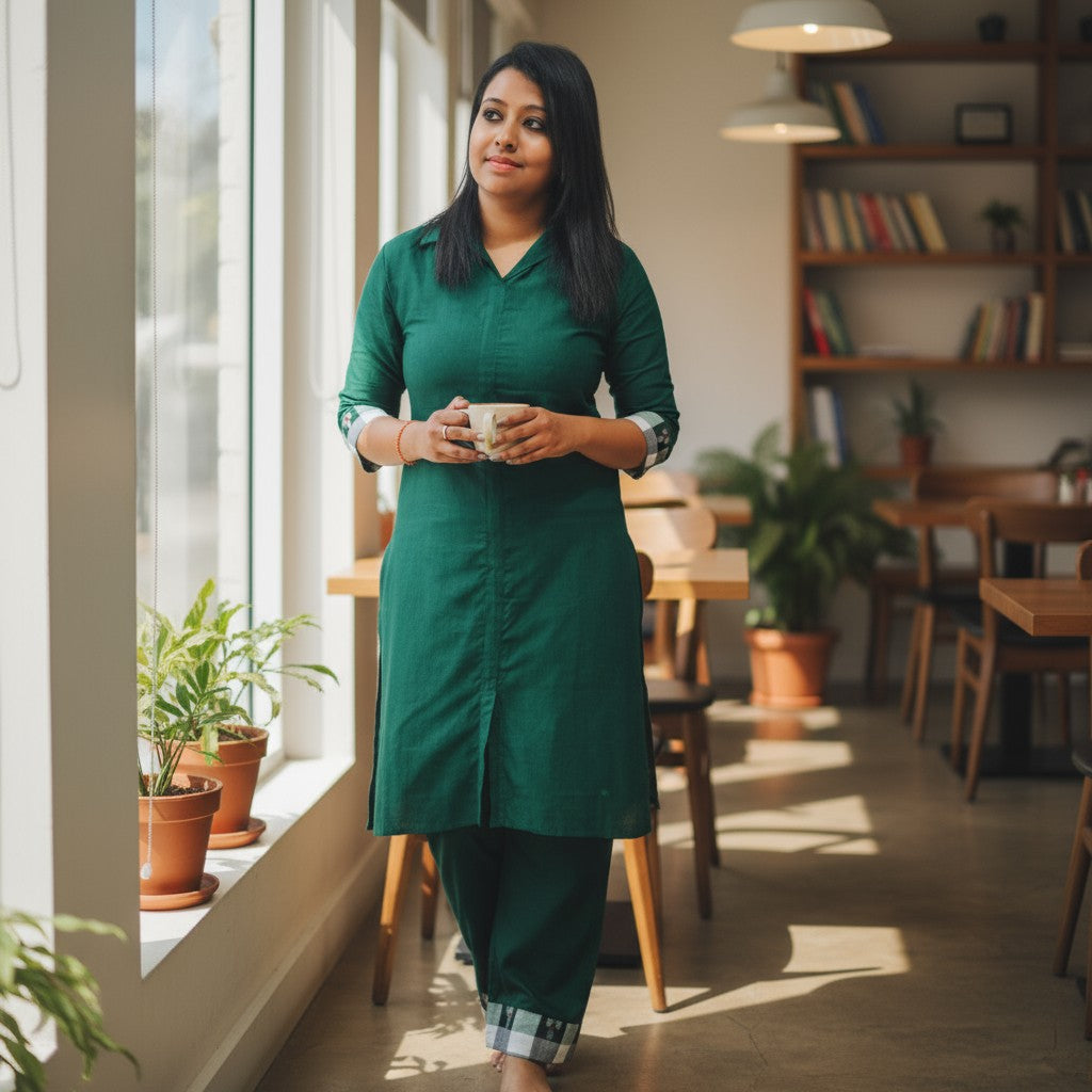 Cotton Green Coord Set