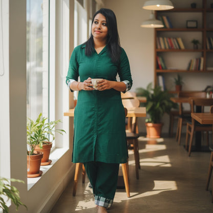 Cotton Green Coord Set