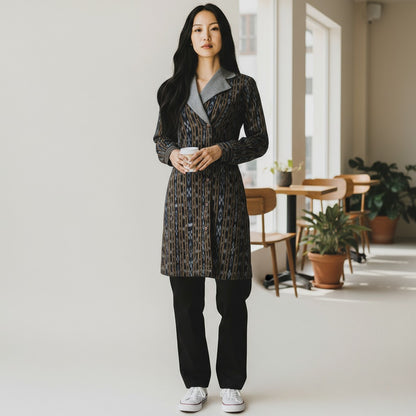 Handloom Stylish Coat Dress