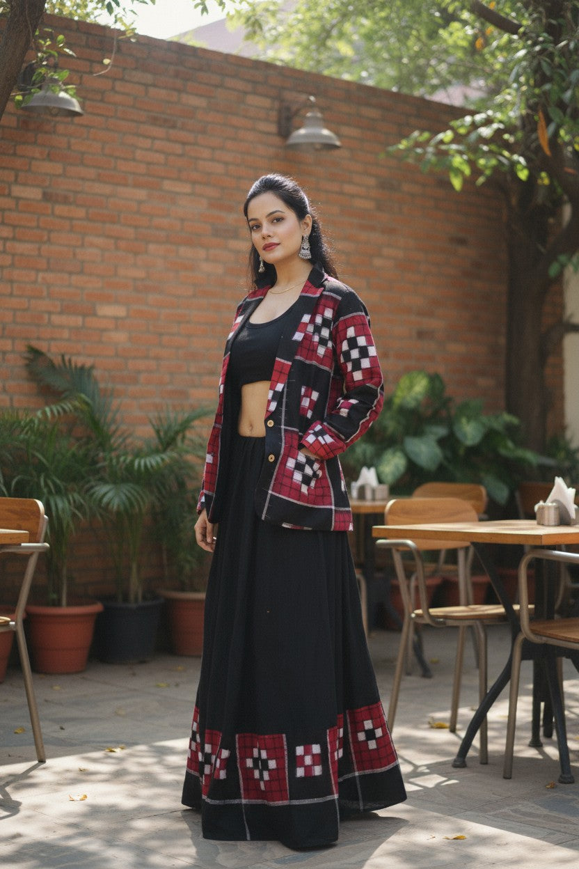 Passapali Blazer & Skirt Set