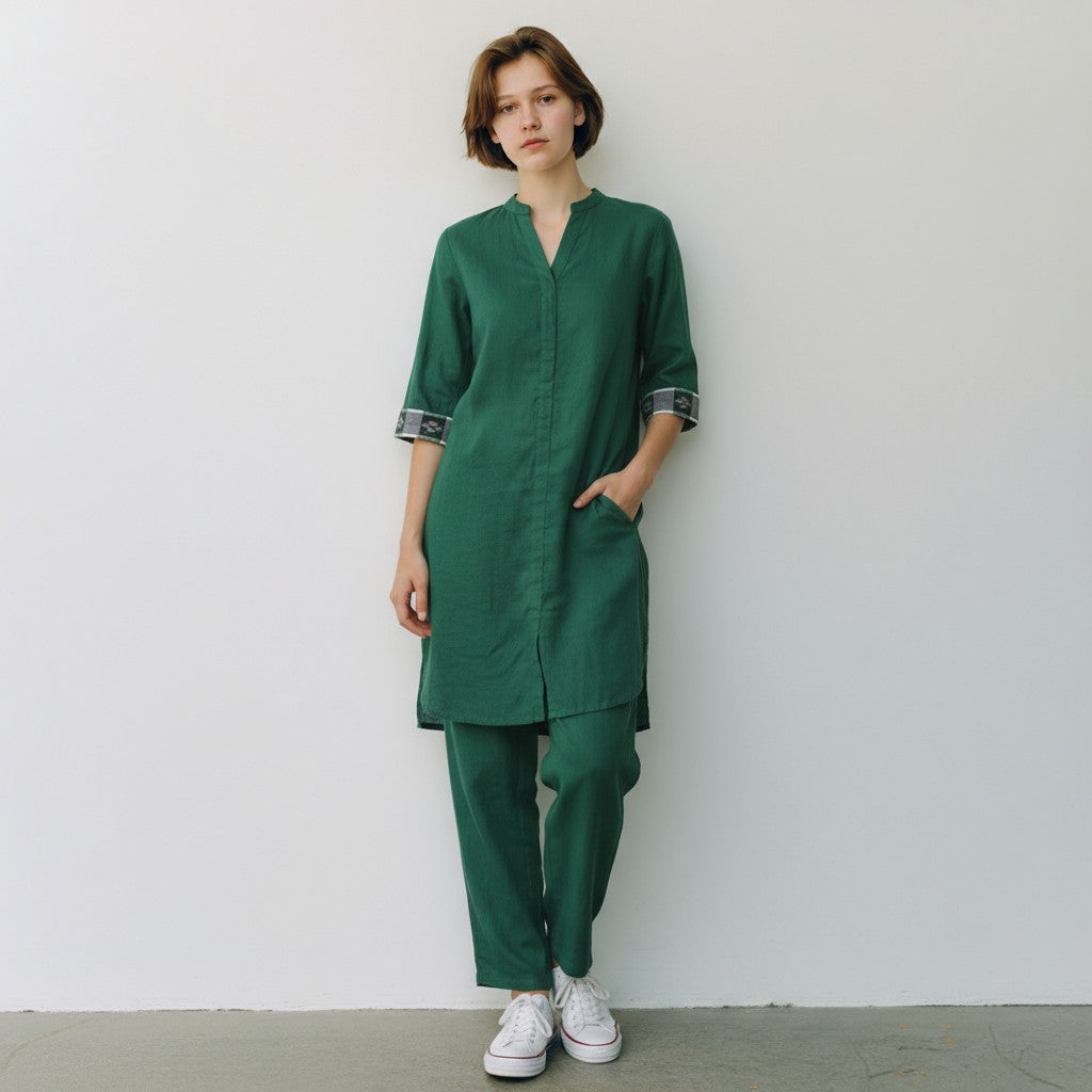 Cotton Green Coord Set