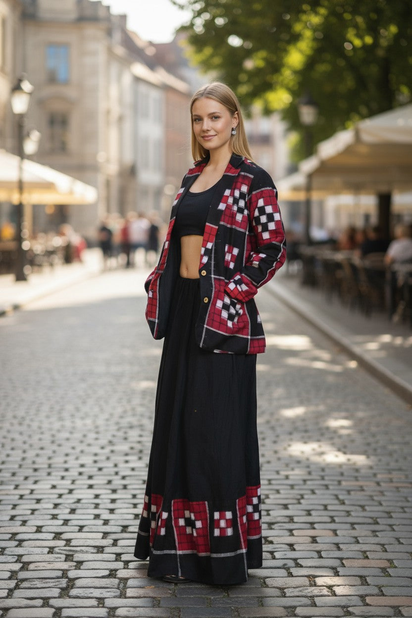 Passapali Blazer & Skirt Set