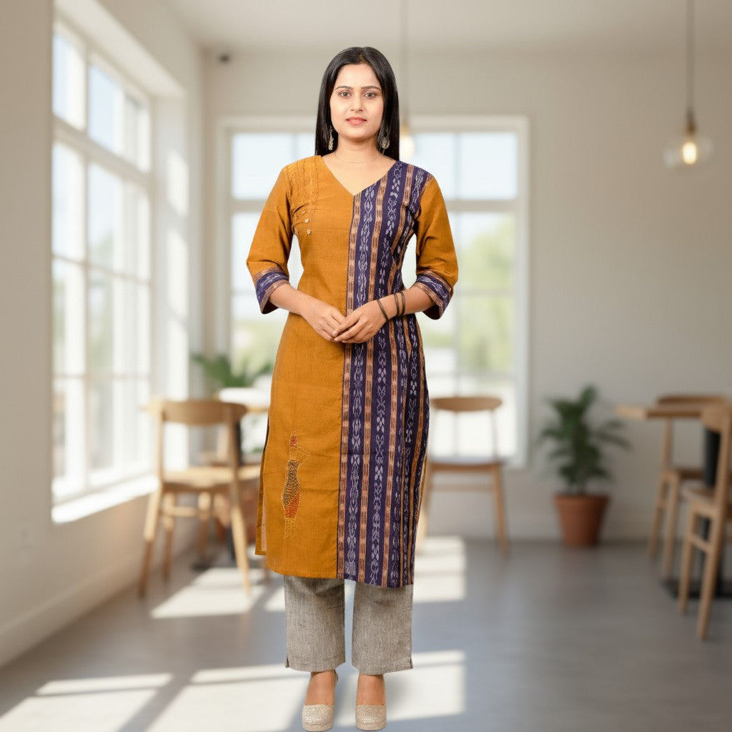 Kantha Stich Handloom Womens Kurta
