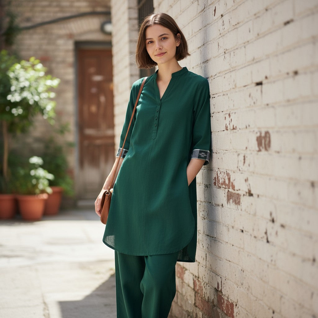 Cotton Green Coord Set