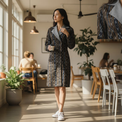 Handloom Stylish Coat Dress