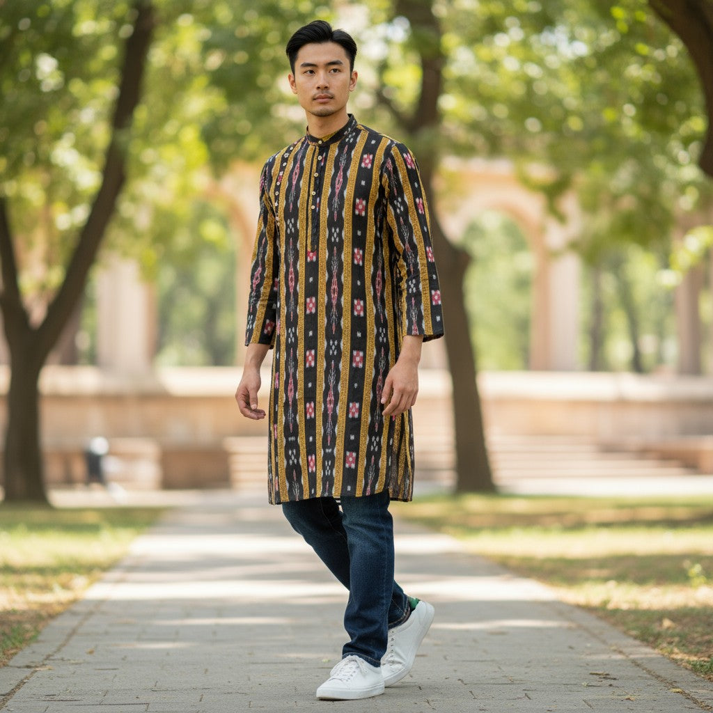 Handloom Mens Pasaapali Kurta