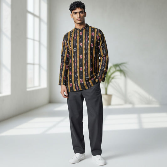 Handloom  Men's Pasapali Short Kurta
