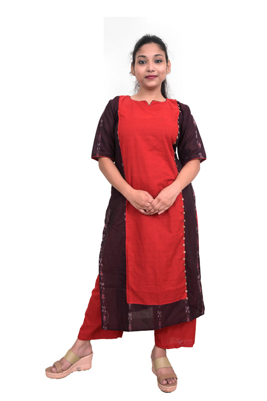 Handloom Kurta nd Plazzo Set