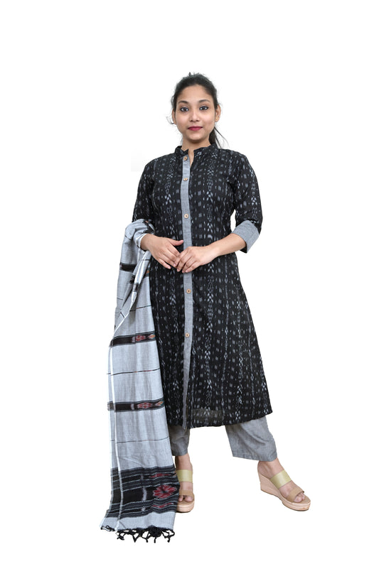 Handloom Women Stylish Stright Cut Kurta & pant Set